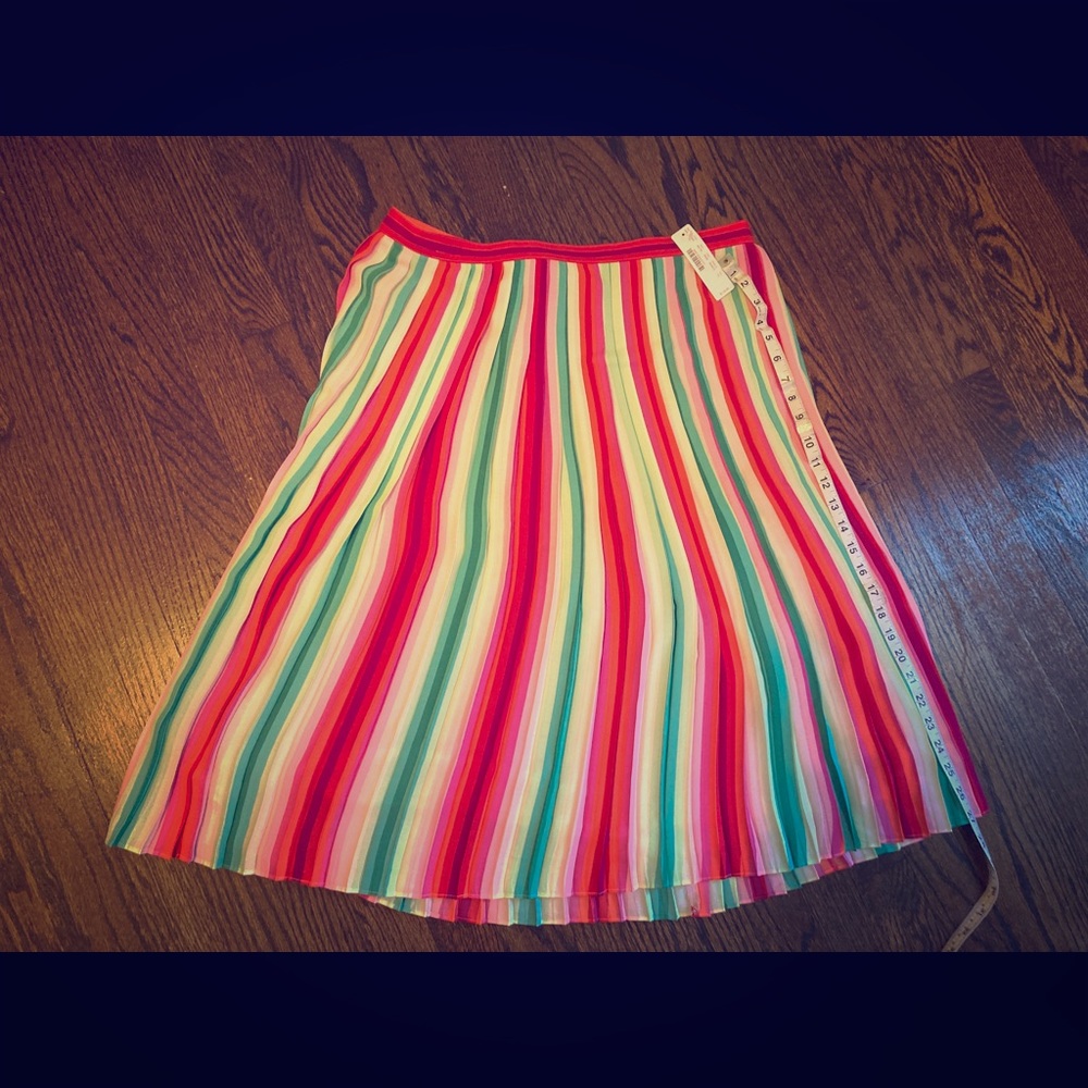 J Crew Pleated Midi Skirt NWT